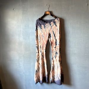 Tie-dye cotton pants